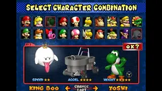 Mario Kart: Double Dash!! (GC) Special Cup Mirror (Yoshi & King Boo)