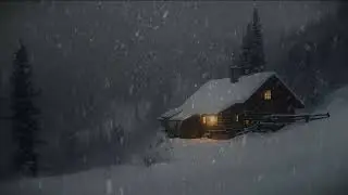 Snow Falling Background ASMR, Snow Storm Sounds For Sleeping 10 Hour, Insomnia Relief ASMR.