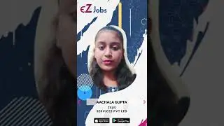 Client Testimonial Video - Achala Gupta (Zsus Services Pvt Ltd, Big Basket ) | #EZJobs
