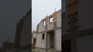 Cofrare stalpi și centuri mansarda #constructii #beton #zidarie #doka