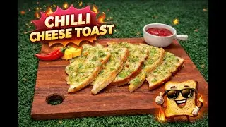 Crispy Chilli Cheese Toast in 5 Minutes 🧀🔥 | Easy Snack | No Oven Recipe
