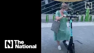 E-scooters available for hire in Dubai