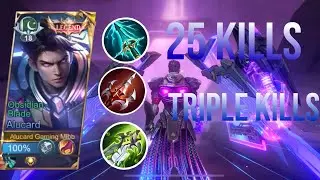 ALUCARD JUNGLE 25 KILLS 😈 | BEST BUILD | SOLO CARRY RANKED