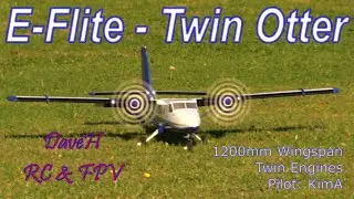 E Flite DHC 6 Twin Otter - Kim at KMFC -  Oct 2021 - RC Aircraft