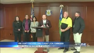 Erie County Executive looks to reset local commission; calls for removal of chairman