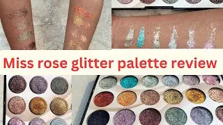Miss rose glitter eyeshadow palette review