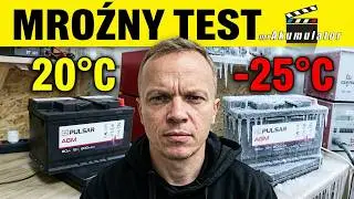 Test -25&deg;C Akumulator Pulsar AGM 12V 80Ah. S6017