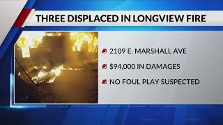Longview residents, dogs displaced after fire burns East Marshall Ave home
