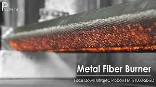 IR-RED &reg; FLAME l Infrared Face Down Ribbon Burner MFB1000-50-FD l PP Systems