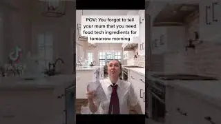 POV: You forgot to tell your mum you need food tech ingredients #shorts #schoolmemes #school