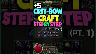 +5 Crit-Bow Craft Step by Step (Part 1) | PoE 2 #diztoh #pathofexile2 #shorts