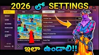 Free Fire Auto Headshot Trick 2026: Best Sensitivity for 2GB-8GB RAM 🎯 | ff telugu gaming