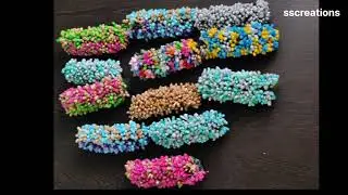 centre clips//hair accessories for sale//center clips//artificial flowers @sscreations27