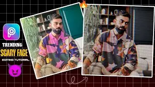 Instagram Viral Scary Face Edit Tutorial in Picsart | Instagram Trending Scary Face Reels Editing