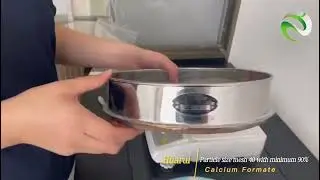 Calcium Formate particle size testing