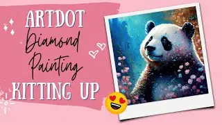 KIT UP & CHAT! Artdot's Blossoming Panda & Storage Case #artdot #diamondpainting