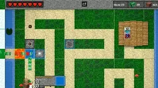Minecraft Tower Defense Ep.1 - Stupid Ghasts! 50 Волн продержимся \ Minecraft 2D