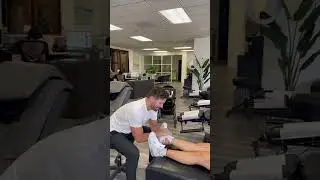 Super satisfying leg adjustment! #chiropractor #shorts