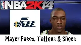 NBA 2K14—Utah Jazz—Player Faces, Tattoos and Shoes