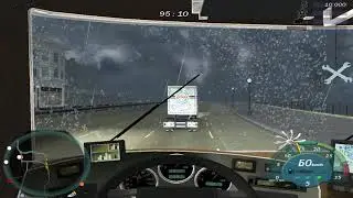 18 Wheels of Steel: Convoy 2005 (pc ) gameplay на руле Logitech