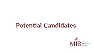 4. Potential Candidates