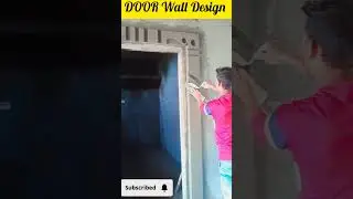 Village Door Design Plaster #doorplaster #doors #plastershortsvlog #shorts #explore #shorts #workout