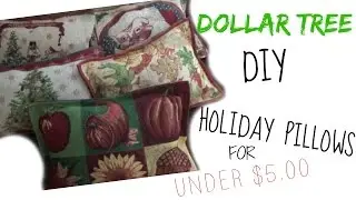 DOLLAR TREE * DIY* EASY HOLIDAY PILLOWS