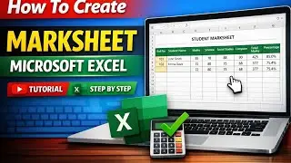 How To Create MARKSHEET MICROSOFT EXCEL | TUTORIAL STEP BY STEP