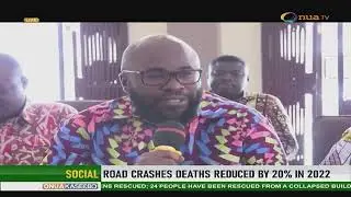 ROAD CRASHES DEATHS REDUCED BY 20 PERCENT IN 2022