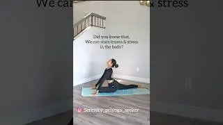 Unblock Stress with Simple Moves#yoga#yogafortruma#yogaforstress#easyyogaposes#yogashorts#yogaforall