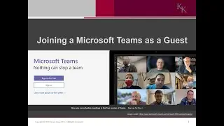 Joining Microsoft Teams as Guest