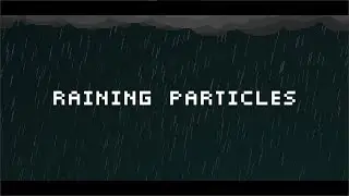 Raining particles with rain droplets | Godot 4
