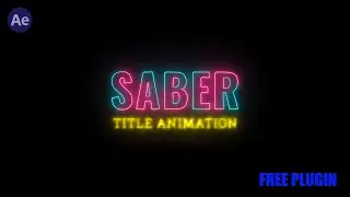 Energy Glow Text Animation | After Effects Saber Plugin