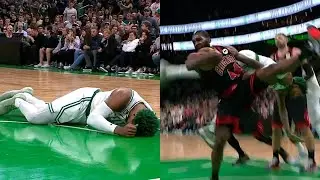 MARCUS SMART FLOPPED SO HARD THAT GOT A REAL INJURY 😭