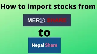 How to import stocks from meroshare to Nepal Share app ?