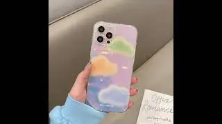 JORINALSAY Color cloud all-inclusive anti-drop phone case for iPhone