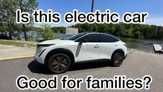 Is this electric car good for families? #nissan #tesla #demo