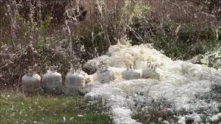 Shooting Big Tanks of Expandable Foam