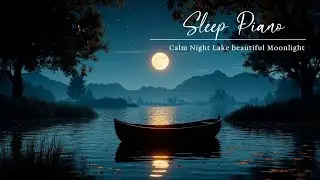90 Min of Beautiful Piano Music for Sleep - Peaceful Moonlight Lake, Sleep Music, Relax Music