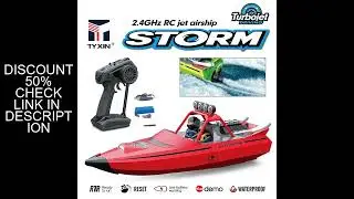 TY725 RC Boat TURBOJET PUMP High-Speed Remote Control Jet Boat Low Battery Alarm Function Adult Chil