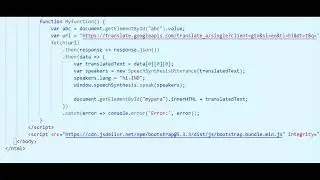 How to use Javascript engish to hindi translation with voice?