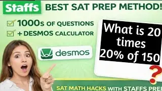 What is 20 times 20% of 150?  Literally 99% failed to solve this SAT Math test! #satprep #staffsprep