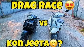 Tvs Jupiter vs Activa 6g Drag Race 😍