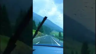Green nature and beautiful road