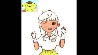 Drawing Pompompurin as a human! #art #drawing #timelapse #pompompurin