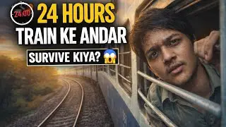 I Spent 24 Hours Living Inside a Train 🚆 | Extreme Train Challenge