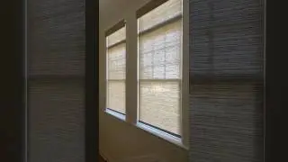 Serene views through beautiful light-filtering shades. ☀️ Video: Smart Blind Design
