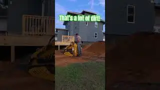 Moving 15 tons of dirt with a Chinese mini skid steer! #fypシ #chineseminiskid #huayee #filldirt
