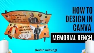 Design a memorial bench in Canva with me.