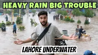 Punjab in Floods 🏊 Lahore Flood Disaster 2025 🌧️ Streets Underwater 😱